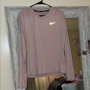 Nike Women's Light Pink Long Sleeve Top Size: XS